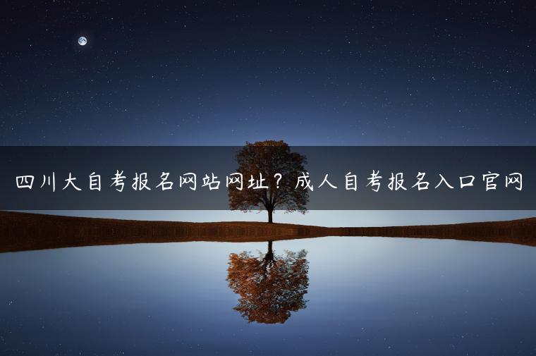 四川大自考报名网站网址？成人自考报名入口pg电子游戏模拟官网-广东技校排名网